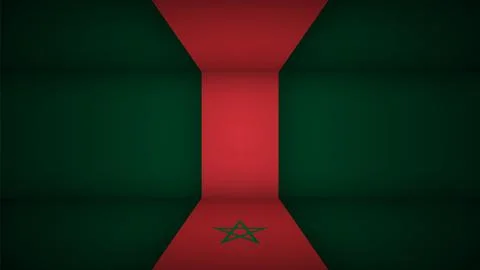 EPS10 Vector Patriotic background with Morocco flag colors. 스톡 일러스트
