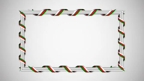 EPS10 Vector Patriotic background with Oman flag colors. Illustrazione stock