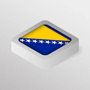 EPS10 Vector Patriotic shield with flag of Bosnia. Stock Illustration