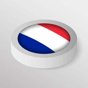 EPS10 Vector Patriotic shield with flag of France. Stockillustratie