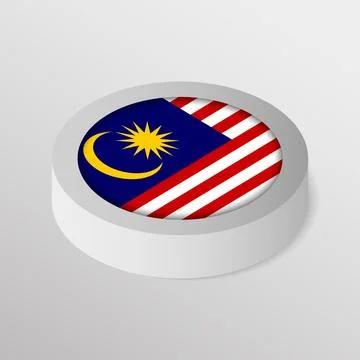 EPS10 Vector Patriotic shield with flag of Malaysia. Illustration