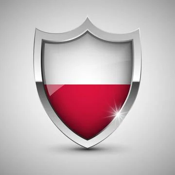 EPS10 Vector Patriotic shield with flag of Poland. EPS10 Vector Patriotic ... Stock Photos