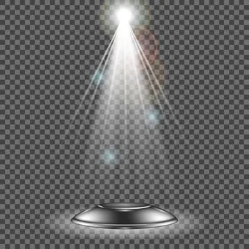 EPS10. Vector spotlight. Light effect Illustrazione stock