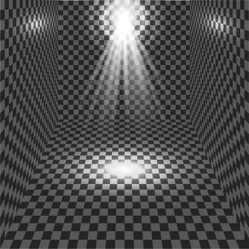 EPS10. Vector spotlight. Light effect Illustrazione stock