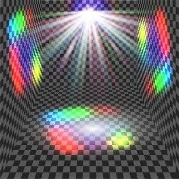 EPS10. Vector spotlight. Light effect Stock Illustration