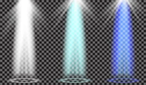 EPS10. Vector spotlight. Light effect Stock Illustration