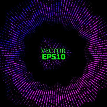 EPS10. Wave of particles. Abstract background with a dynamic wave . Big data. Stock Illustration