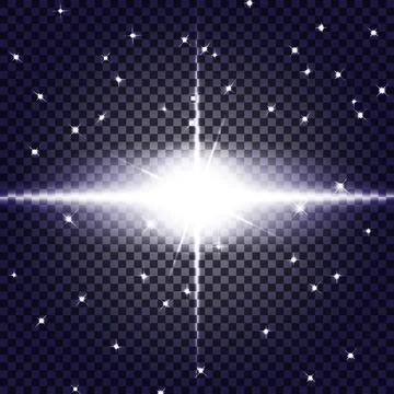 Eps10.Vector transparent sunlight special lens flare light effect. Stock Illustration