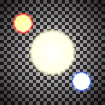 Eps10.Vector transparent sunlight special lens flare light effect. Stock Illustration