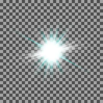 Eps10.Vector transparent sunlight special lens flare light effect. Stock Illustration