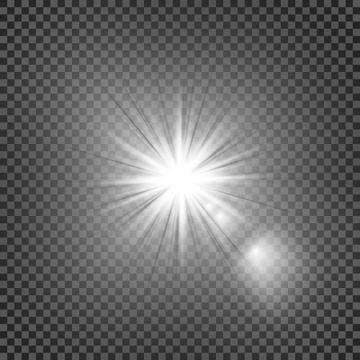 Eps10.Vector transparent sunlight special lens flare light effect. Stock Illustration