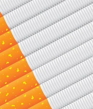 Eps8 vector isolated cigarette - detailed realistic illustration Stock Illustration