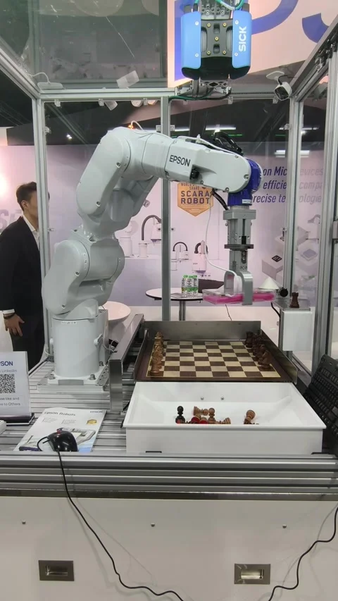 Epson industrial robotic arm Stock-Footage 336839104