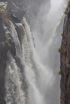 The Epupa Falls of the Kunene River in Namibia Stock Photos