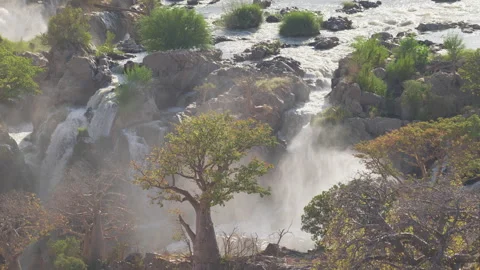 Epupa Falls Namibia 4k Stock Footage 278506063