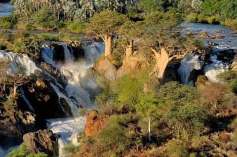 Epupa waterfall, Namibia Stock Photos