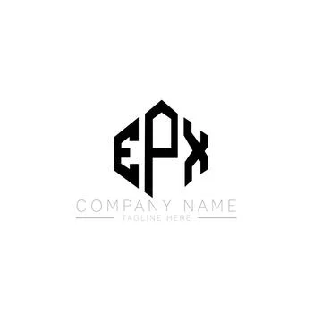 EPX letter logo design with polygon shape. EPX polygon and cube shape logo .. Illustrazione stock