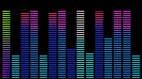EQ Bar Waveform Stock Footage 10732659