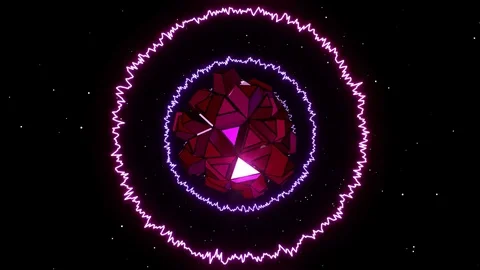 Eq Beats 1 Looping Animation Stock Footage 73615973