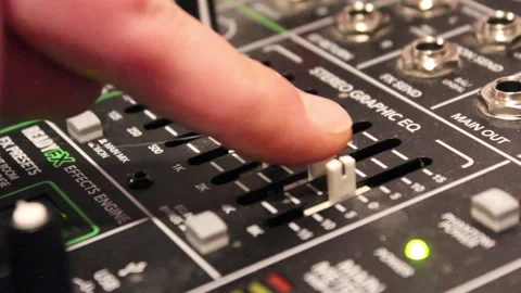 EQ Control Adjustments Stock Footage 237646218