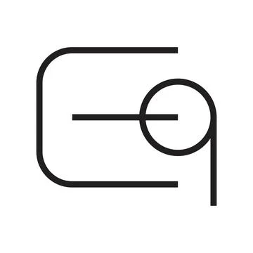 Eq initial letter vector logo Stock Illustration