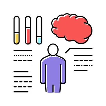 Eq soft skill color icon vector illustration Stock Illustration