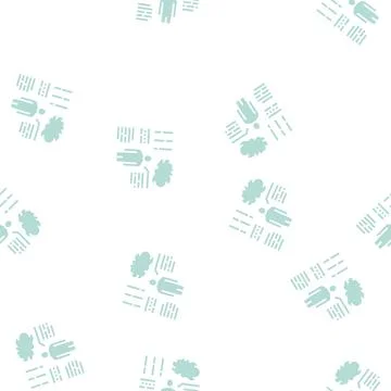 Eq soft skill glyph seamless pattern Stock Illustration
