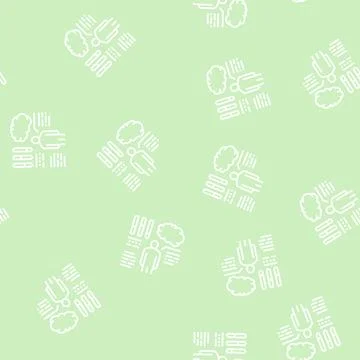 Eq soft skill line seamless pattern Stock Illustration