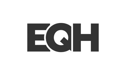 EQH logo design template with strong and modern bold text. Initial based ve.. 스톡 일러스트