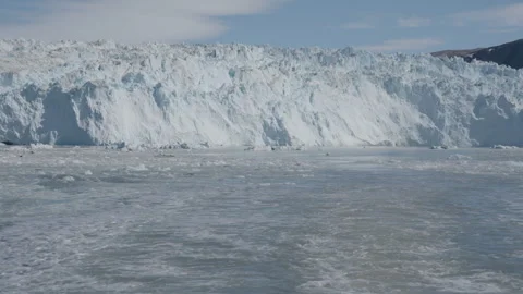 Eqi Glacier Meets the Ocean Stock Footage 293019002