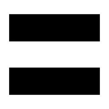 Equal glyph icon vector illustration isolated on white background Illustrazione stock