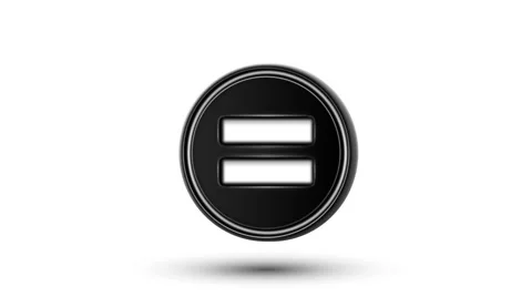 Equal icon on the counter. Looping. Stock Footage 63162849