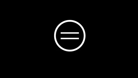 Equal number icon animation video Stock Footage 294938134