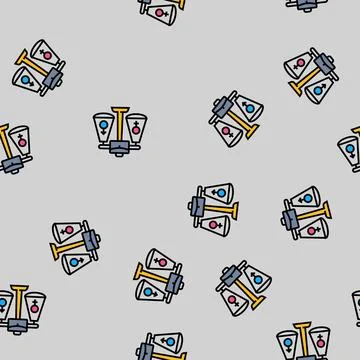 Equal opportunity briefcase vector seamless pattern イラスト素材