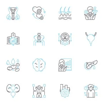 Equal opportunity linear icons set. Access, Diversity, Inclusivity, Fairness Stock Illustration
