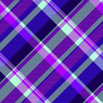Equal pattern plaid vector, ragged tartan textile texture. Image seamless c.. Stock Illustration