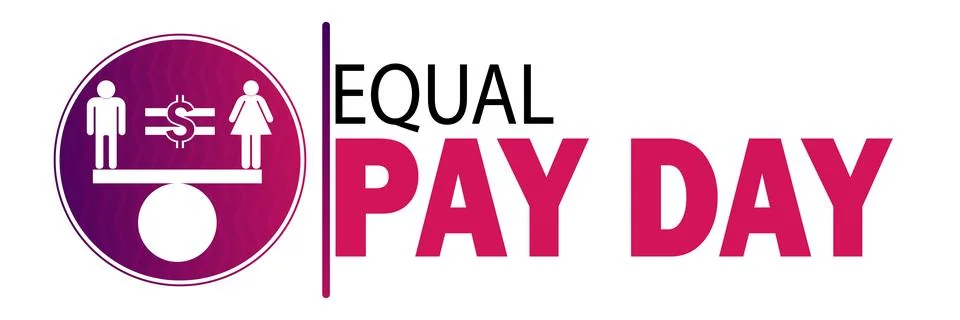 Equal Pay Day Vector Illustration Stock-Illustration