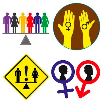 Equal Rights Stock Illustration