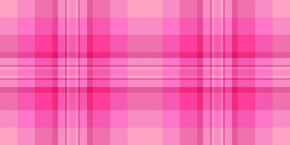 Equal seamless pattern vector, carnival tartan check textile. Outline plaid.. Stock Illustration