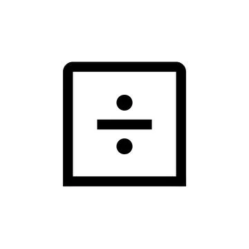Equal sign icon with copy space for modern branding and design projects Stock Illustration