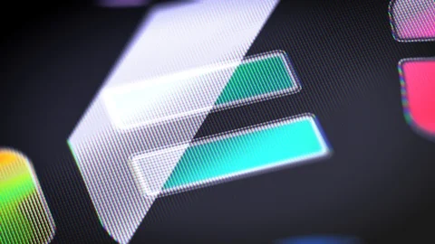 The equal sign on the Screen. 4K Resolution. Encoder Prores 4444. Looping. Video stock 86197105