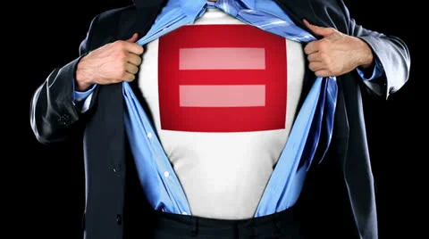Equal Sign on Shirt Stock Footage 25058488