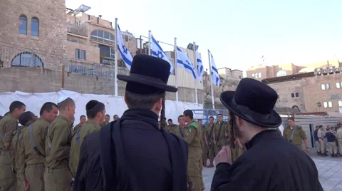 Equality burden Israeli soldiers Stock Footage 33752425