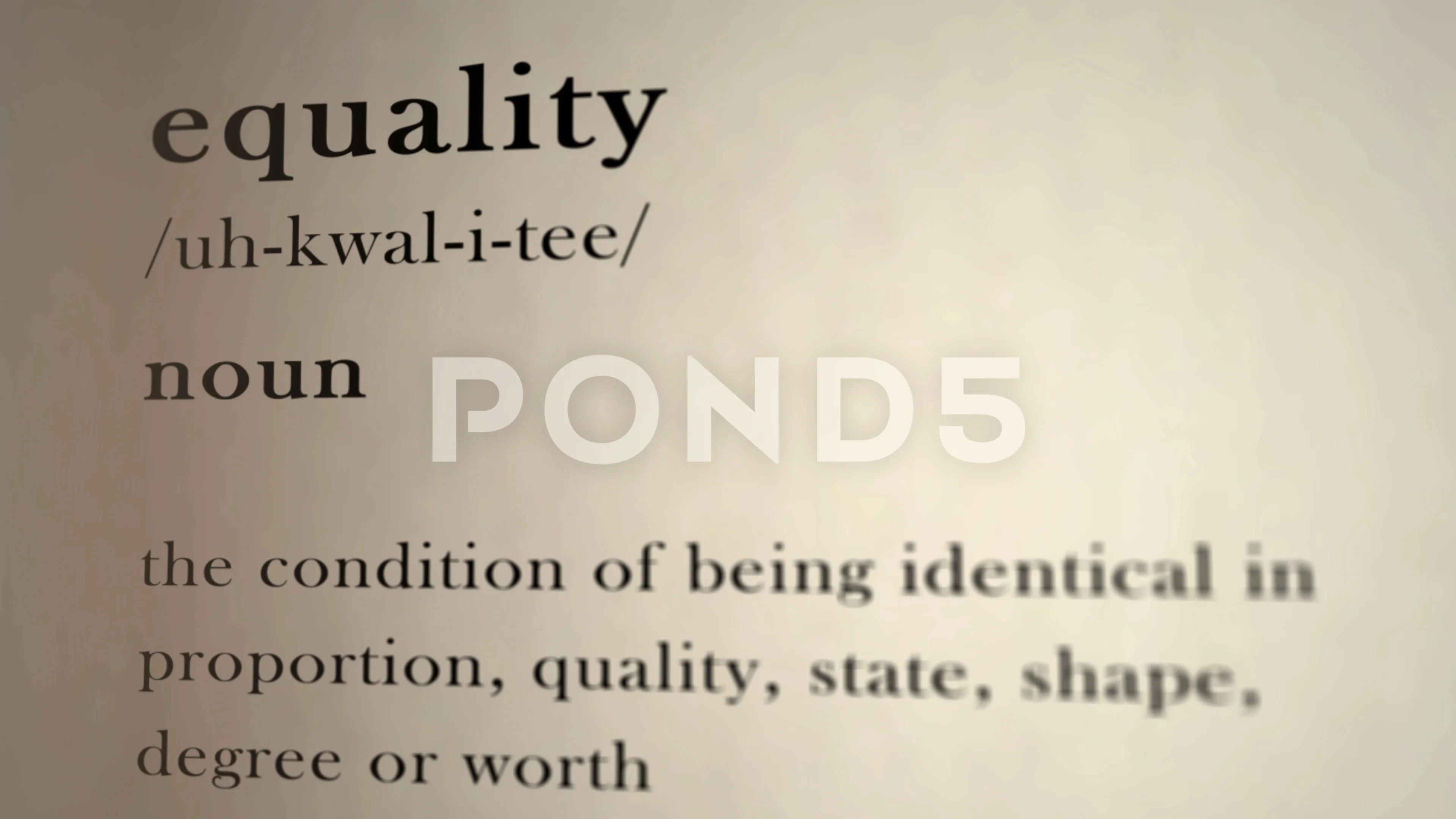 Equality | | Pond5