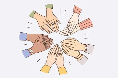 Equality in human rights, union concept Stock Illustration