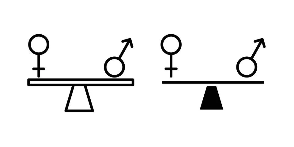 Equality icon illustration. Pixel perfect vector graphics Stock Illustration