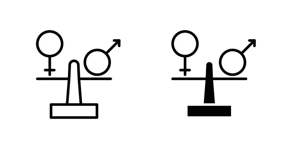 Equality icon vector design illustrations Stock Illustration