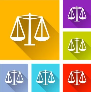 Equality icons Stock Illustration