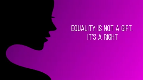 Equality is not a gift, it's a right-8 march 4k LOOP Stock Footage 325718798