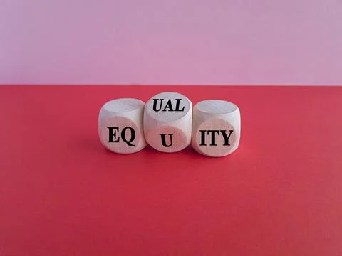 Equality or equity symbol. Foto stock